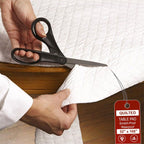LAMINET Table Protector for Dining Room Table Quilted Table Pads 52x108 | Quilted, heavy-duty cover protects wood surfaces; this non-slip oblong table pad can be easily customized to fit.