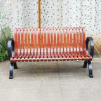 Patio Benches for Outdoors Creative Outdoor Leisure Bench with Backrest Community Park Viewing Seat Beach Chair Shopping Mall Rest Garden Benches for Outdoors