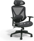 Staples Dexley Ergonomic Task Chair, Mesh, Ergonomic, Lumbar Support, Adjustable Height, Black