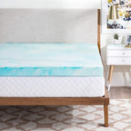 OLIXIS 3 Inch Queen Size Gel Infused Memory Foam Mattress Topper, a Soft Breathable Cooling Bed Pad, a Comfortable Bed Mattress Overlay for Bedroom, RV, Camper and Sleeper Sofa, CertiPUR-US Certified