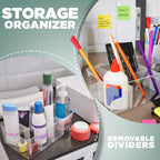 Utopia Home - Tea Bag Organizer With Lids, Clear Pantry Storage Box - (3 Pack) Stackable Partition Organizers or Holder With Lids For Drawers, Countertops, Fridge, Kitchen, Snack & Spice Organization