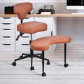 Meditation Chair | Relaxing Chair with Wheels | Height Adjustable Seat with Lumbar Support | for Adults Fidget and Yoga, Pose Improvement