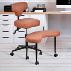 Meditation Chair | Relaxing Chair with Wheels | Height Adjustable Seat with Lumbar Support | for Adults Fidget and Yoga, Pose Improvement
