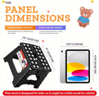 ACSTEP 7.5 Inch Folding Step Stool Foldable Stool Height Kids Step Stool, 176 lb Capacity Plastic Collapsible Stool, Black Small Stepping Stools, Foot Stools Suitable for Kitchen
