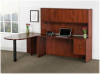 Lorell Hutch with Doors, 66 by 15 by 36-Inch, Cherry