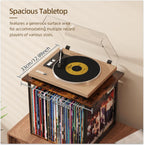 Record Storage Holder for 70-100 Lps, Vinyl Records Holder for Display Albums, Vinyl Record Shelf Crate Organizer, Display Frame for Albums, Magazine, Book, File, for 12" Turntables