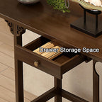 Altar Table Buddha Altar Table with Storage Drawer for Home Retro Chinese Style Altar Shel ffor Incense and Pray for Living Room, Study Room 80cm/31.4in