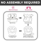 Achicsofar Bean Bag Chair for Adults Teens, Gaint Faux Fur Cat's Paw Shape Beanbag Chairs Memory Foam Filled Accent Floor Sofa for Reading, Gaming, Relaxing in Living Room, Bedroom, Dorm