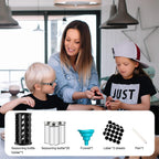 Handisen Rotating Spice Rack Organizer for Cabinet, Spice Racks Storage with 20 Jars, Spinning Spice rack for Kitchen Countertop, Spice Holder,Seasoing Storage Racks, Silver