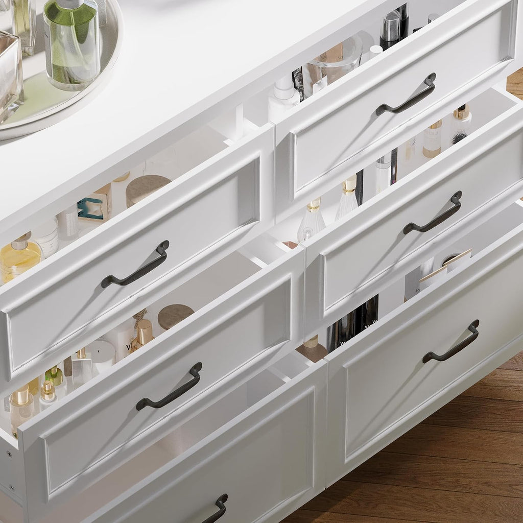ECACAD 61.9" W Closet Island with Storage Bench & 12 Drawers, Modern Wooden Armoire Wardrobe Dresser Island for Bedroom Walk-in Closet, White