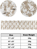 Light Brown Palm Tree Bed Runner Scarf King Size, Summer Tropical Tree Coastal Beach Luxury Bed Throw Runners & Scarves for Twin Full Queen King Foot of Beds, Hotel Decoration, 94"x20"