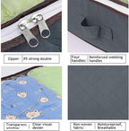 1 set of under bed storage bag, 90L under bed storage box, foldable under bed storage bag, used for blankets, towels, blankets, sweaters, pillows, gray