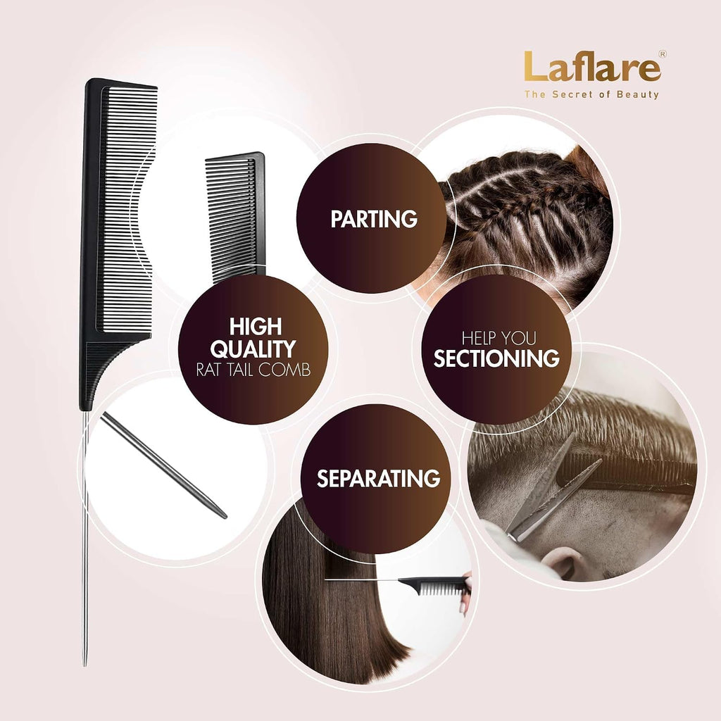 Laflare Braiding Rack for Hair with Comb set & Braid Gel Wristband & Hair clip, Hair Rack (Hair Extension Holder with 60 Pegs,) with Hair Braiding Accessories (PPCOM4)