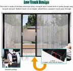 Retractable Folding Door for Bathroom Shower Balcony Storage, Acrylic Accordion Sliding Partition, 60 80 90 100 120 150 Cm Wide (68x203cm)