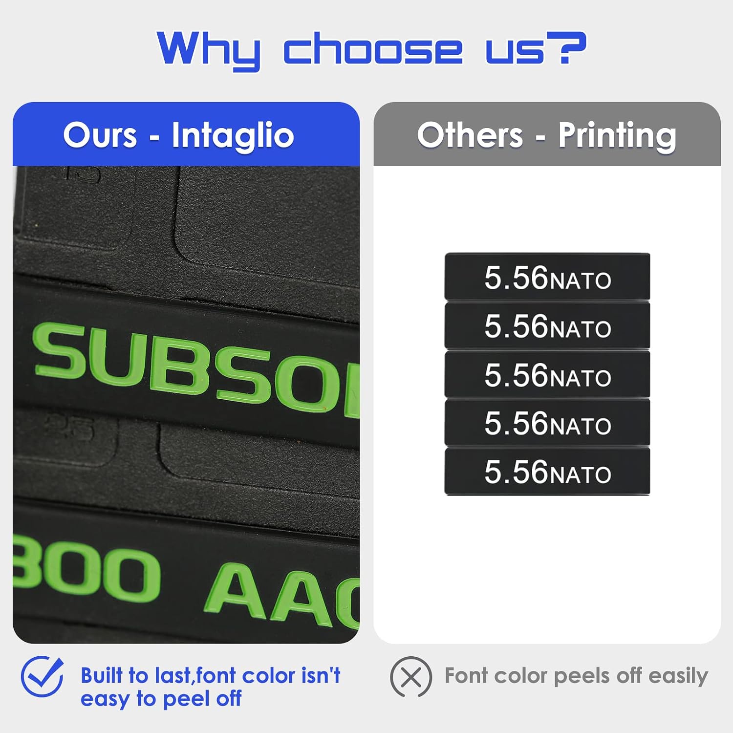 Aolamegs 300 Blackout Subsonic Magazine Marking Bands 6 Pack