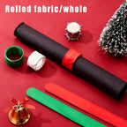 12 Pieces Wrapping Paper Roll Holder Holiday Flip Wrap Silicone Covered Metal Strips 1'' X 9'' Wrapping Paper Clamps Used for The Vinyl Storage Organization of Sea Newspapers（White Red Green）