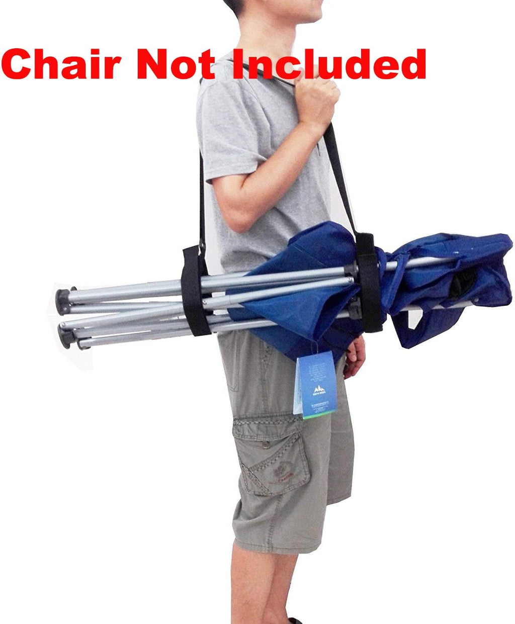 YYST 2 X Adjustable Beach Chair Carry Strap Universal Folding Chair Carry Strap Bed - 2 Straps Per Pack (Chair Not Included)