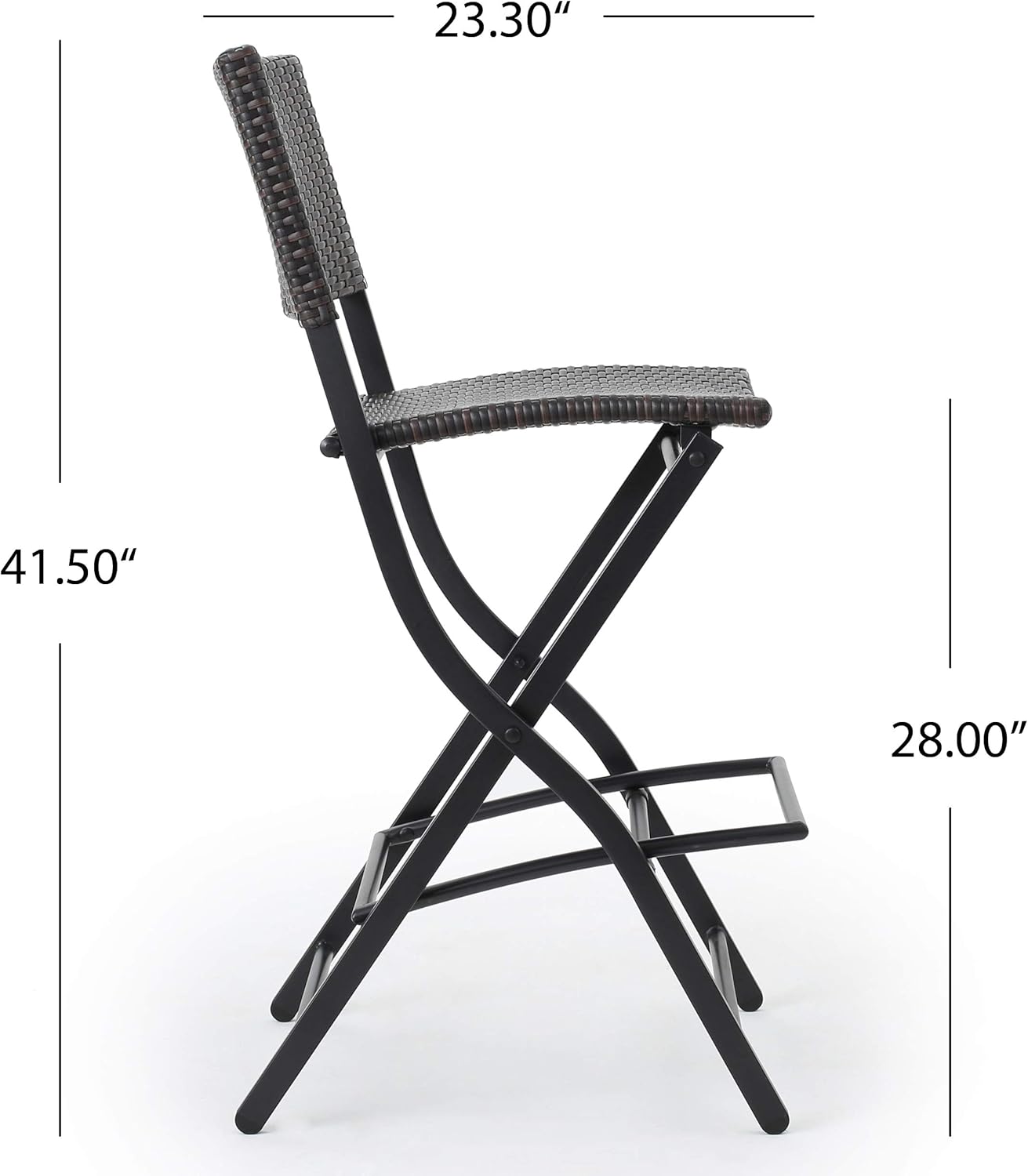 Christopher Knight Home Margarita Outdoor Wicker Barstools, 4-Pcs Set, Multibrown