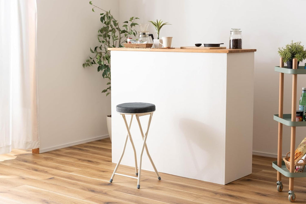 Azumaya-kk PC-34DGY Folding High Stool