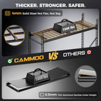 CAMMOO 72''W Heavy Duty Storage Shelves, 6000LBS Metal Garage Shelving Unit with Magnetic Label, Upgraded Structure, Solid Steel Industrial Rack, Easy Assembly for Basement, 72''W x 24''D x 72''H