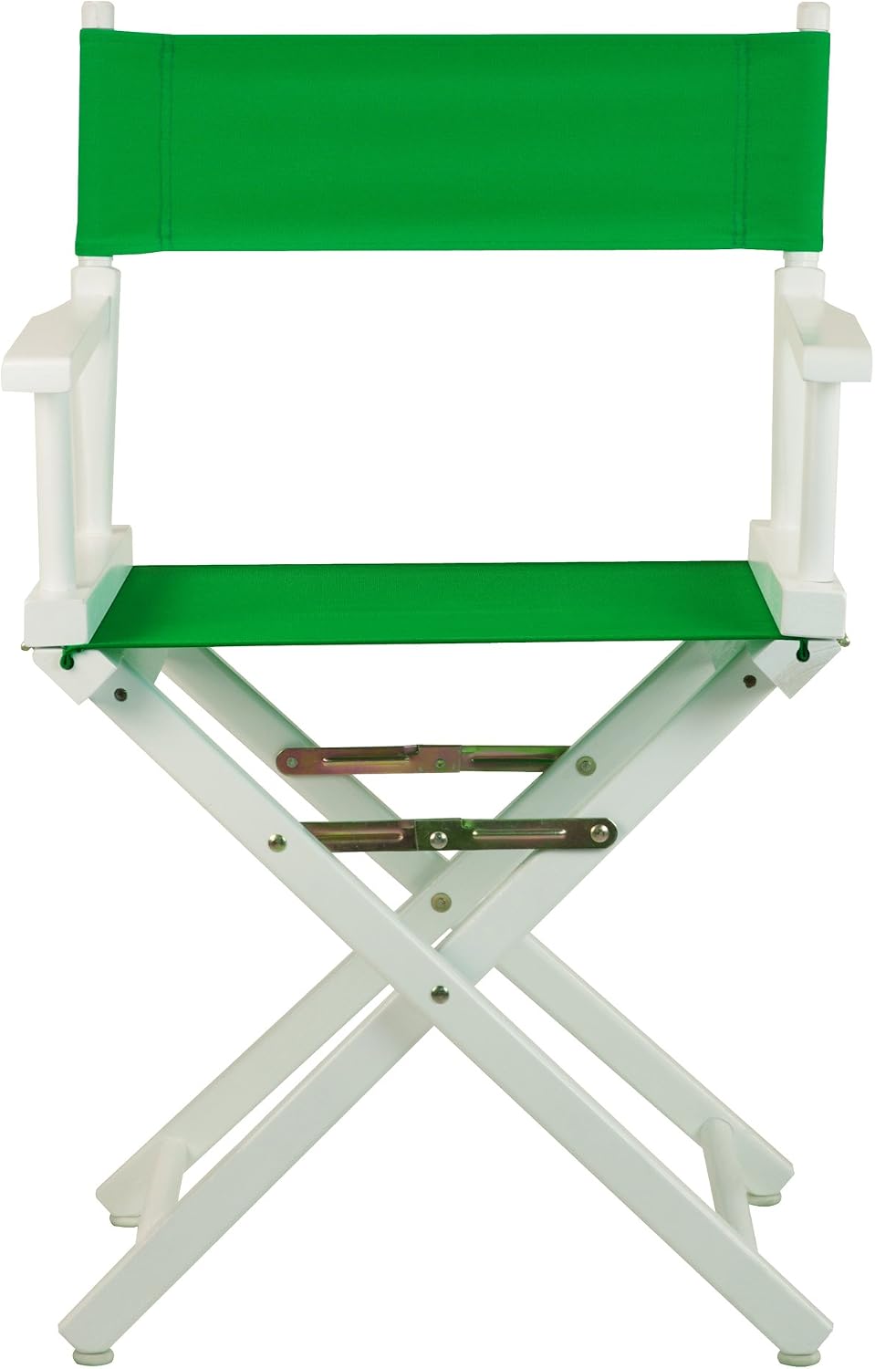 Casual Home 18" Director's Chair White Frame with Green Canvas