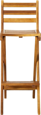 Christopher Knight Home Atlantic Outdoor Foldable Wood Barstool, 31", Natural Wood
