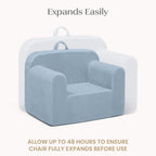 Delta Children Cozee Corduroy Foam Chair, Blue