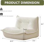 Bean Bag Chair,Memory Foam Bean Bag Chairs,Filled with High-Resilience Memory Foam,Skin Friendly Corduroy Fabric,for Living Room, Bedroom, Apartment