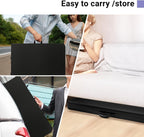 Byliable Folding Table 6ft Portable Heavy Duty Plastic Fold-in-Half 6 Foot Foldable Table Utility Dining Indoor Outdoor for Camping Picnic and Party, Black
