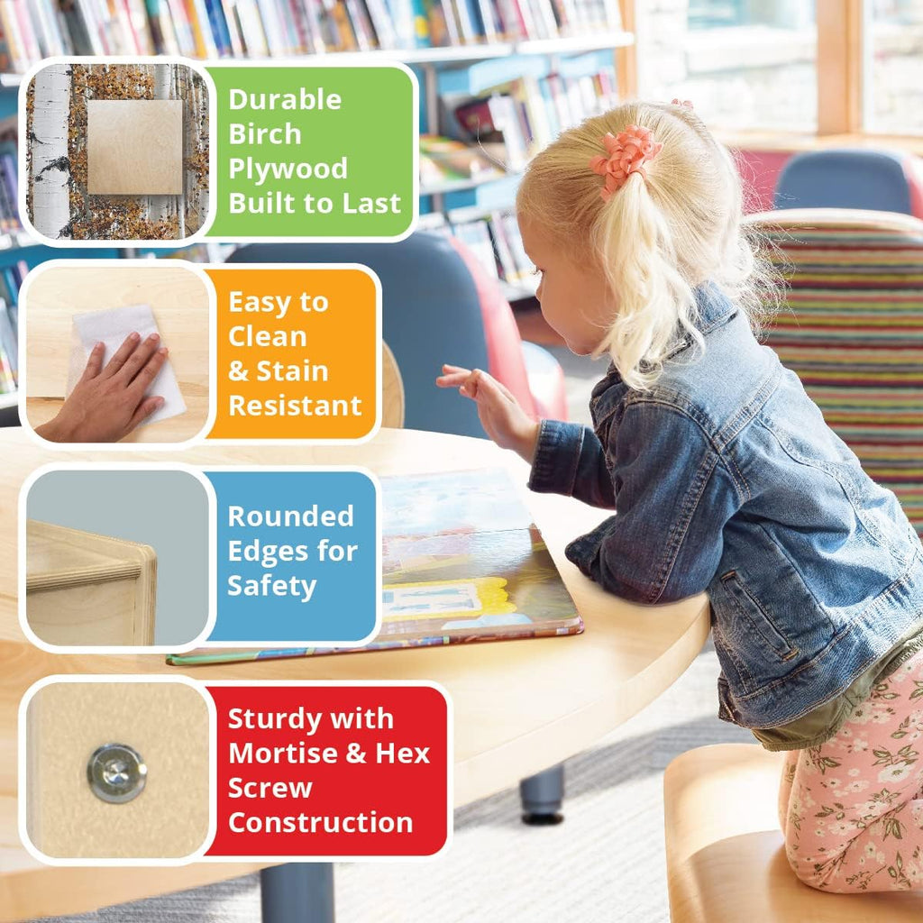 Contender 2 Shelf Horizontal Bookcase (48" Width) |Montessori Shelf - Toy Storage Organizer, Arts, Crafts & Supplies Storage Unit | for Home, Office, Classroom, Daycare