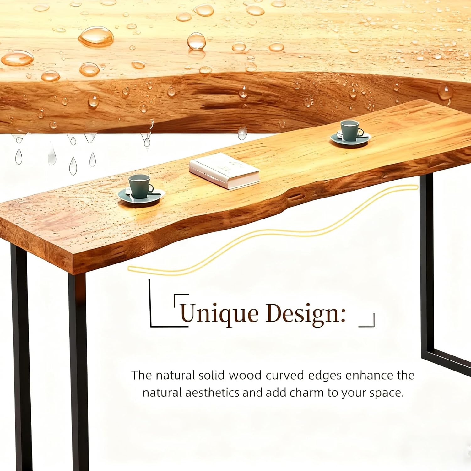 78.7in Bar Table,Solid Wood Narrow Counter Height Table, Industrial Kitchen Dining Table, for Coffee Shop, Living Room, Party Room, Small Space, Pub (78.7 * 17.71 * 41.3in)