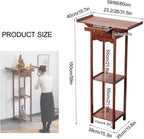 Personal Shrine Altar Table with Storage, Bamboo Meditation Altar Cabniat, Chinese Cabinet Offering Table Buddha Niche, for Living Room, Bedroom, Office(59cm/23.2in)