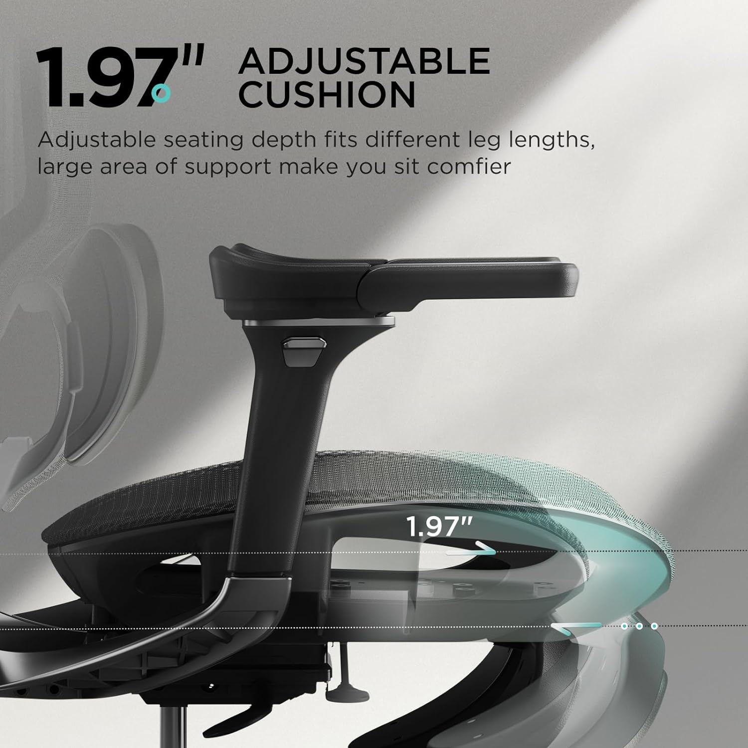 Hbada E3 Pro Ergonomic Office Chair, Big and Tall Office Chair - with 3-Zone Dynamic Lumbar Support, 4D Adjustable Headrest, 6D Adjustable Armrests, Black
