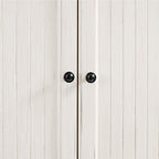 Maykoosh Kitchen Pantry Cabinet - Large Storage, Adjustable Shelves, Distressed White