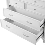 LUMISOL 77" Kitchen Pantry Cabinet with Storage, Storage Cabinet with 5 Drawers and 6 Door Shelves,Pantry Cabinet with Microwave Shelf and Adjustable Shelf, Freestanding Cupboard for Kitchen, White