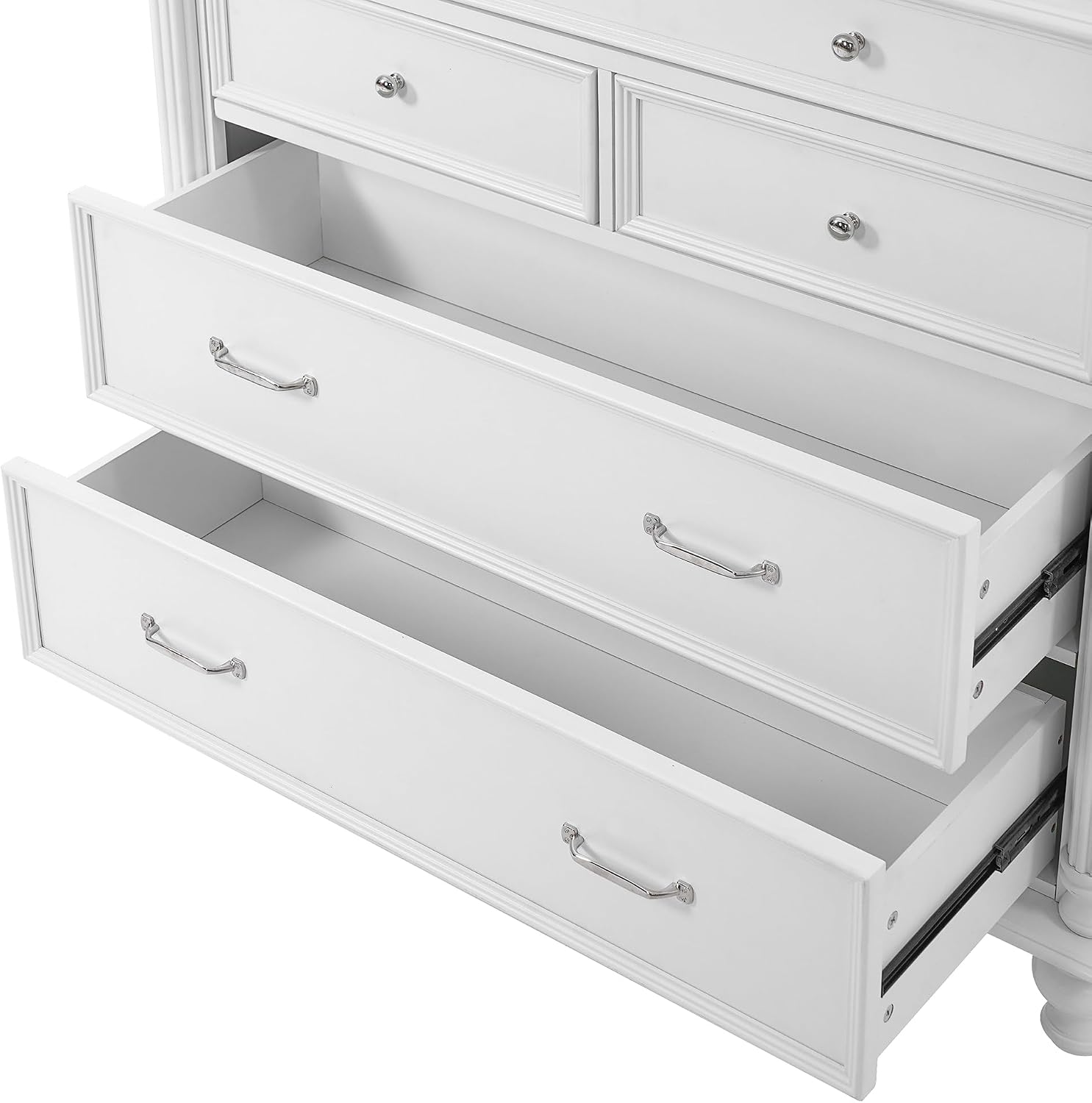 LUMISOL 77" Kitchen Pantry Cabinet with Storage, Storage Cabinet with 5 Drawers and 6 Door Shelves,Pantry Cabinet with Microwave Shelf and Adjustable Shelf, Freestanding Cupboard for Kitchen, White