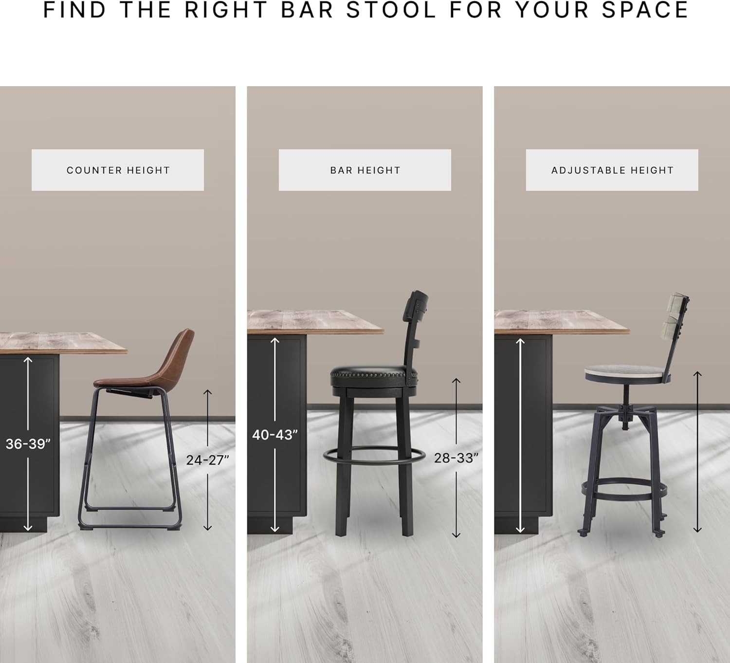 Signature Design by Ashley Valebeck Swivel Barstool With Back, Rustic-Industrial Wood and Metal, 360-Degree Swivel Counter Height Stool for Kitchen Island Seating, Linen Color