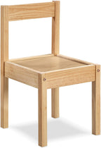 3 Pcs Dry Erase Table Two Chair Set, Natural