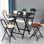 Modern Kitchen Barstools, Stacking Chairs, Video Game Chairs, Folding Stools, for Wedding, Banquets, Celebrations, Dinning, Office(Brown Woodgrain)