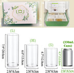 UDU 12 Set Glass Vases for Centerpieces with 24 White Floating Candles 80000 Vase Filler 6 Pearl String Party Event Home Wedding Centerpieces for Tables Decorations