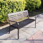 Patio Benches for Outdoors Outdoor Garden Bench Park Chair Rest Open-air Community Leisure Stool Backrest Garden Benches for Outdoors