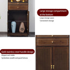 Meditation Cabinet with Drawers and Shelves, Altar Table with Large Storage Space, Elegant and Atmospheric Prayer Furniture, Suitable for Entrance, Living Room, Study Rose Color 50cm