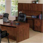 Lorell Hutch with Doors, 66 by 15 by 36-Inch, Cherry