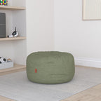 CordaRoy's Chenille Bean Bag Pouf Footstool, Moss