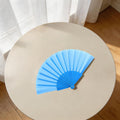 Women Hand Folding Fan, Portable Folding Hand Fans, Solid Color Dance Fans for Festivals, Performances and Decorations