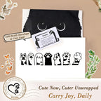 Yivona Canvas Tote Bag for Women, 100% Cotton Cat Tote for Shopping, Travel, School, Gift for Girls, Book Lover, Birthday