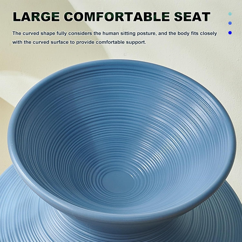 360° Swivel Gyro Chair for Kids, Spinner Seat for Autism, One-Piece Molded Lounge Seat for Sensory Training, Relaxation in Bedroom, Living Room, Camping, Backyard