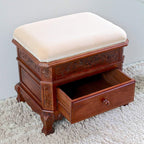 Carved Wood Furniture Vanity Stool