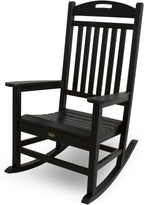 Trex Outdoor Furniture by Polywood Yacht Club Rocker Chair, Charcoal Black (TXR100CB)