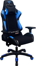 Energy Pro Series Gaming Chair Ergonomic Outlast Technology High-Back Racing Style Height Adjustable 4D Armrests Mesh and PU Leather with Lumbar Support Cushion and Headrest Pillow, Blue
